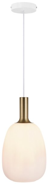 Nordlux - Candelabru pe cablu ALTON 1xE27/60W/230V alb/negru/alama