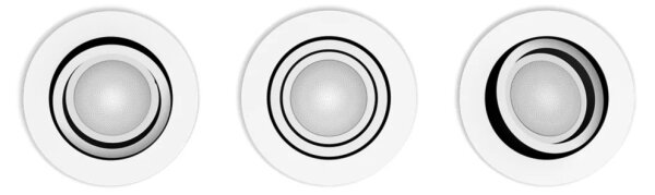 SET 3x corp de iluminat LED dimabil încastrat Hue MILLISKIN 1xGU10/4,2W/230V