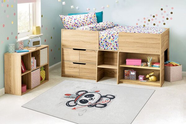 BAMBINO 1129 covor lavabil urs panda pentru copii anti-alunecare - cremă