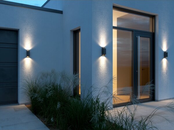 Aplică de exterior Nordlux NICO 2xGU10/35W/230V IP54 negru