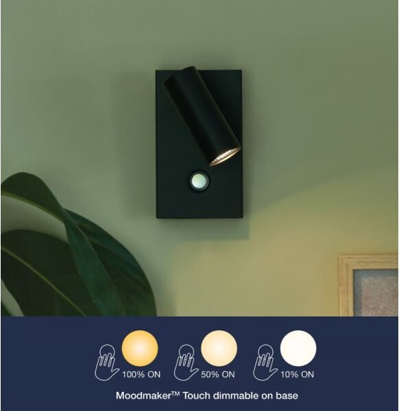 Nordlux - Spot LED de perete OMARI LED/3,2W/230V negru, dimabil