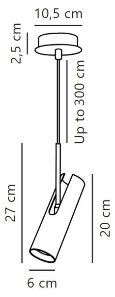 DFTP by Nordlux - Pendul pe cablu MIB 1xGU10/8W/230V, negru