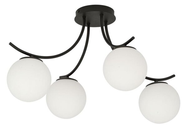 Lustră aplicată BOSTON 4xE14/10W/230V negru