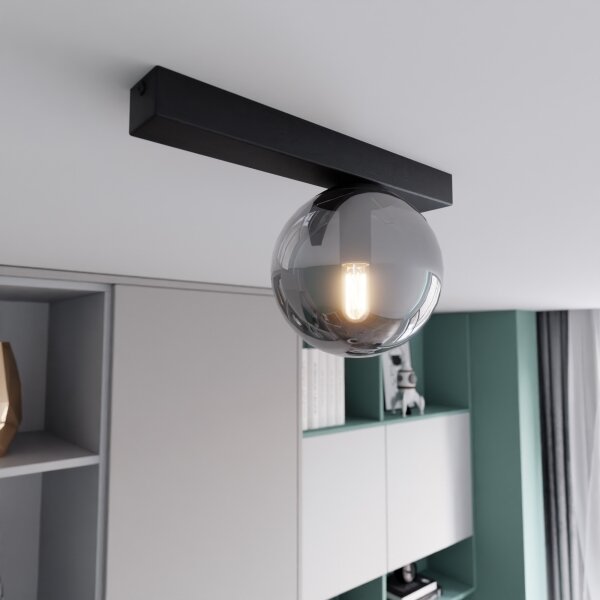 Plafonieră FIT 1xE14/10W/230V negru