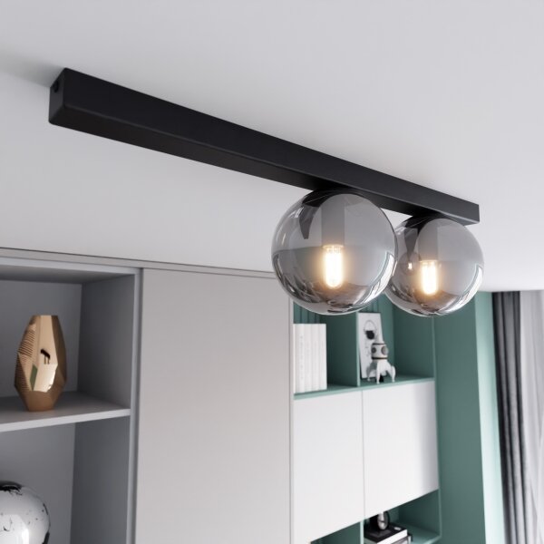 Plafonieră FIT 2xE14/10W/230V negru