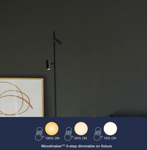 Lampadar LED dimabil Nordlux OMARI 2xLED/3,2W/230V negru