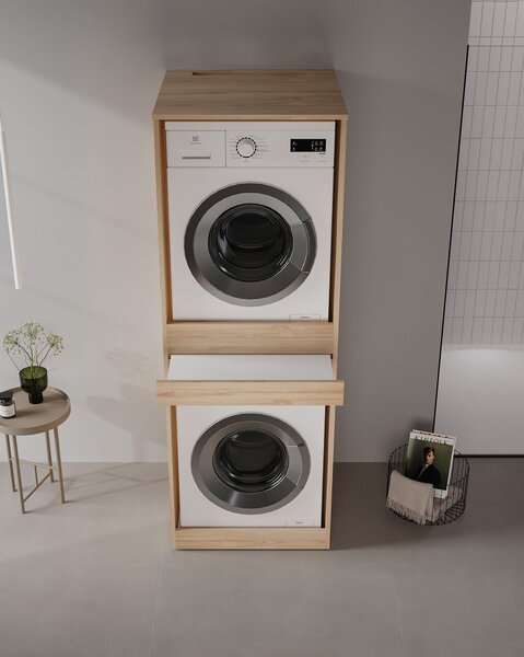 Dulap pentru mașina de spălat Lymfa 70 (stejar). Promo -17%. 1158106