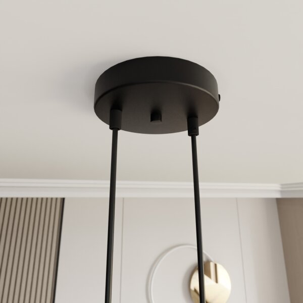 Lustră pe cablu MOTIF 2xE27/15W/230V auriu