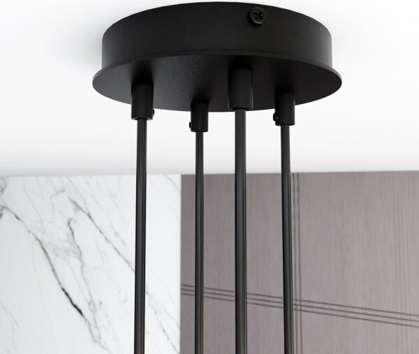 Lustră pe cablu MODUS 4xGX53/12W/230V negru