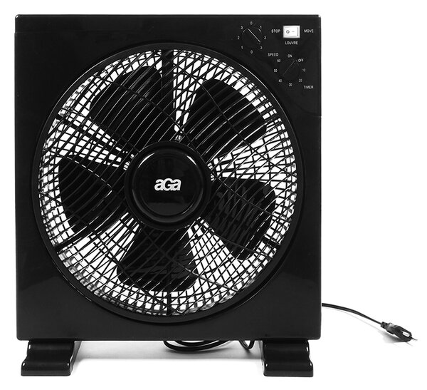 Ventilator de podea Aga 30 cm Negru