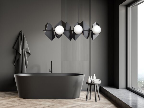 Lustră pe cablu DRIFTON 6xE14/10W/230V negru