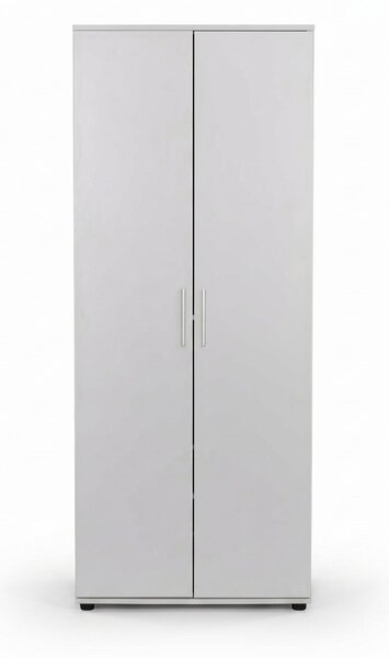 Dulap Multifunctional Adore Porto, 2 usi, 8 rafturi, Alb, 76x187x36 cm