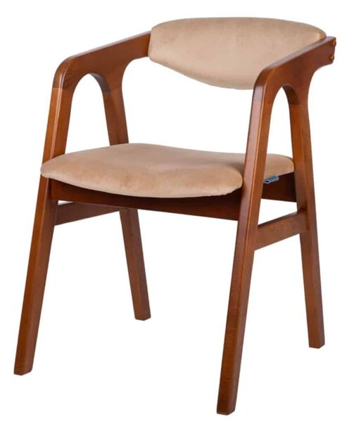 Scaun lemn masiv Saga Configurabil, 50 × 47 × 90 cm - Alb