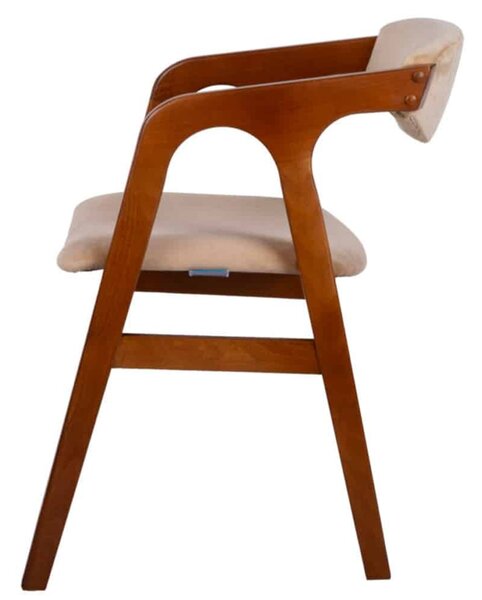 Scaun lemn masiv Saga Configurabil, 50 × 47 × 90 cm - Alb