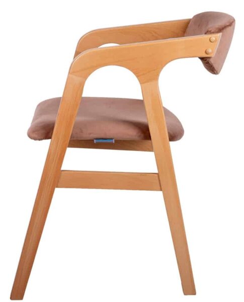 Scaun lemn masiv Saga Configurabil, 50 × 47 × 90 cm - Alb