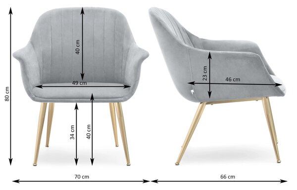 Fotoliu de design Osmogos (crem + negru). Promo -18%. 1136251