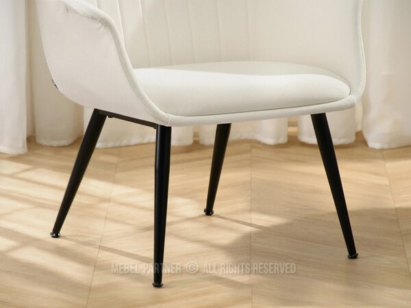 Fotoliu de design Osmogos (crem + negru). Promo -18%. 1136251