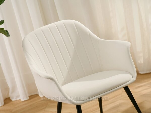 Fotoliu de design Osmogos (crem + negru). Promo -18%. 1136251