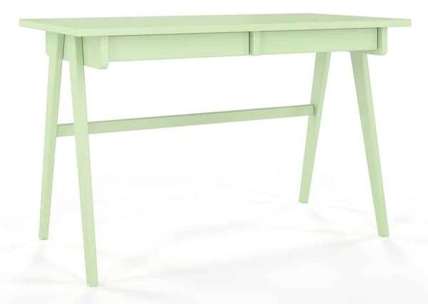 Birou lemn masiv Baraga Roz Albastru Verde Rosu, 120 × 65 × 75 cm - Albastru Inchis