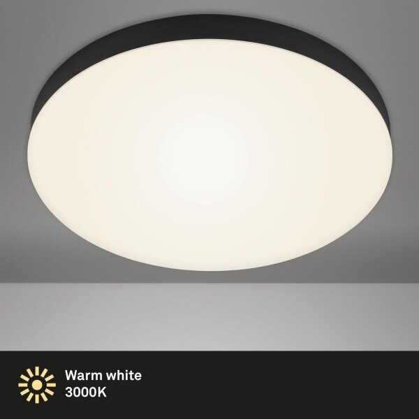 Plafonieră LED Briloner 7068-015 FLAME LED/24,5W/230V 3000K negru