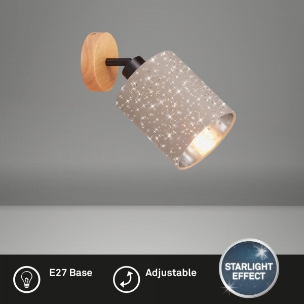 Spot de perete Briloner 2078-011 SPOTLIGHT 1xE27/25W/230V bej