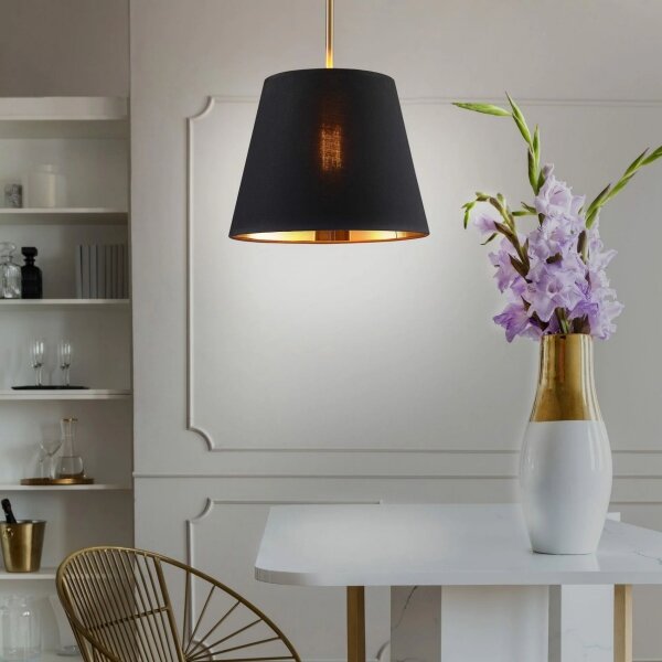 Lustră pe cablu ELENA 1xE27/20W/230V negru