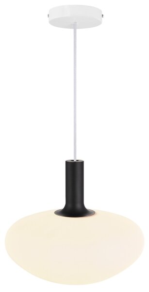 Nordlux - Candelabru pe cablu ALTON 1xE27/60W/230V alb/negru/alama
