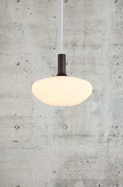 Nordlux - Candelabru pe cablu ALTON 1xE27/60W/230V alb/negru/alama