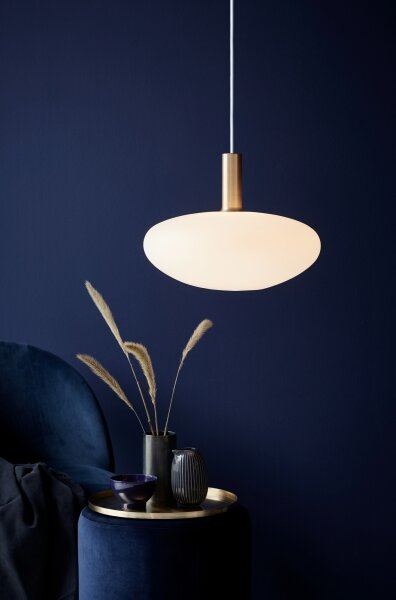 Nordlux - Candelabru pe cablu ALTON 1xE27/60W/230V alb/negru/alama