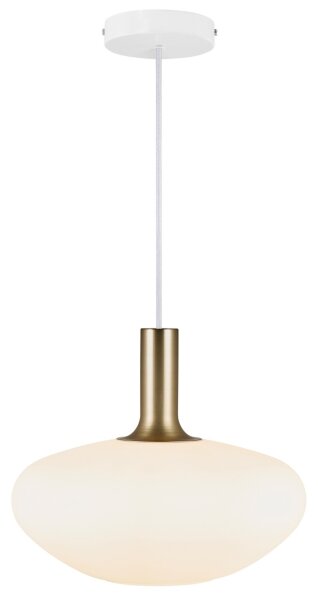 Nordlux - Candelabru pe cablu ALTON 1xE27/60W/230V alb/negru/alama