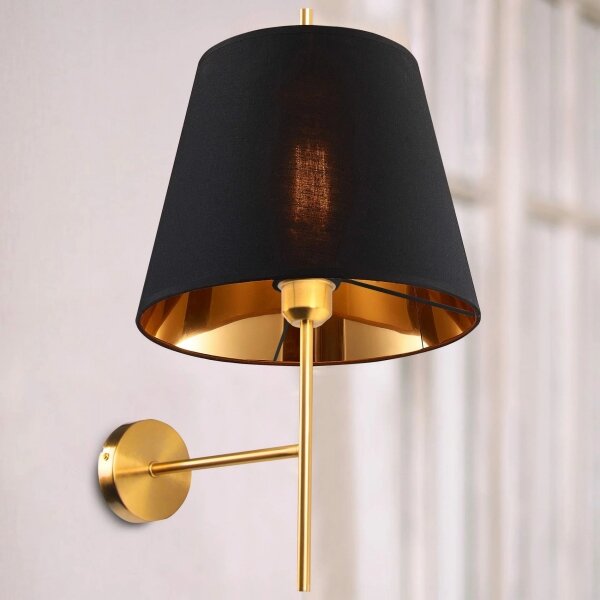 Lampă de perete ELENA 1xE27/20W/230V negru