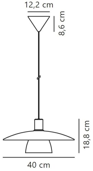 Lustră pe cablu Nordlux VERONA 1xE27/40W/230V