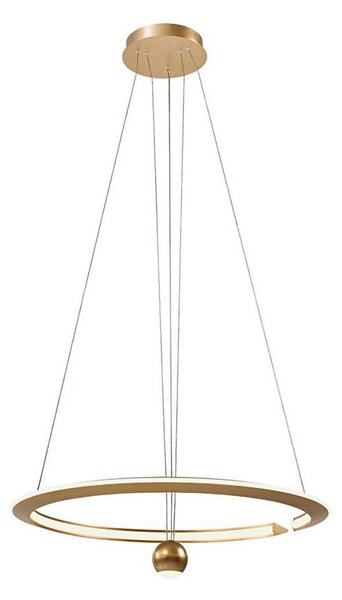 Lustră LED pe cablu LED/45W/230V 3000K d. 62 cm auriu