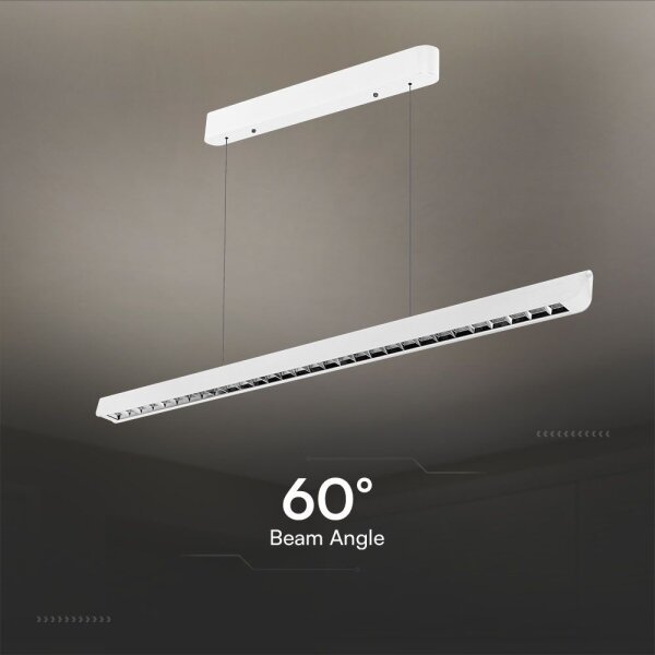 Lustr LED pe cablu 36W 230V, alb, 3000/4000/6400K