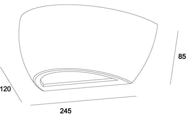 Aplică Deko-Light 341179 NETITO 1xE14/25W/230V beton