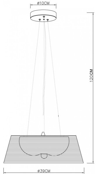 Lustră pe cablu Deko-Light 342032 FILO 3xE27/60W/230V d. 39 cm negru