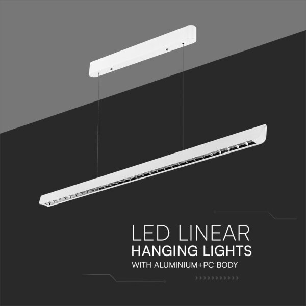 Lustr LED pe cablu 36W 230V, alb, 3000/4000/6400K