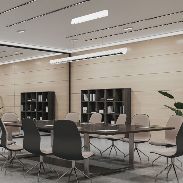 Lustr LED pe cablu 36W 230V, alb, 3000/4000/6400K