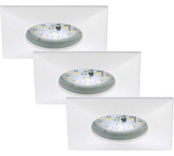 SET 3x corp de iluminat LED încastrat Briloner 7205-036 ATTACH LED/5W/230V IP44 alb
