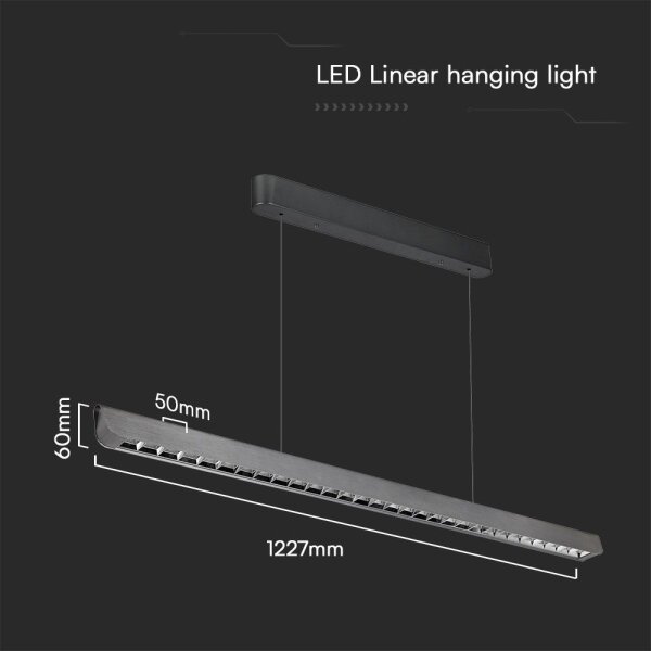 Candelabru LED pe cablu LED/36W/230V 3000/4000/6400K antracit
