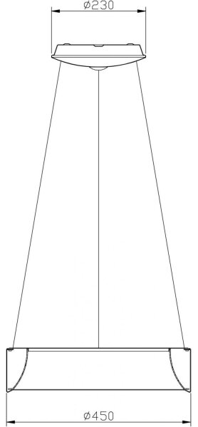 Lustră LED dimabilă Deko-Light 342122 SCULPTORIS LED/27W/230V 3000K d. 45cm