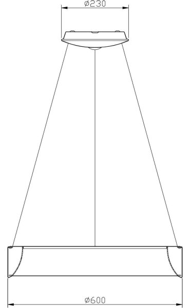 Lustră LED dimabilă Deko-Light 342125 SCULPTORIS LED/27W/230V 4000K d. 60 cm