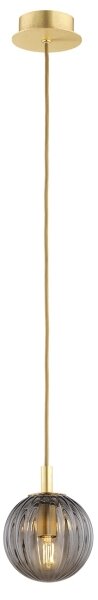 Lustră pe cablu Argon 8512 PALOMA 1xE14/7W/230V d. 12 cm auriu/negru