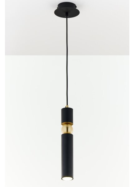 Lustră pe cablu Jupiter 2003 ALAS 1xGU10/10W/230V negru/auriu