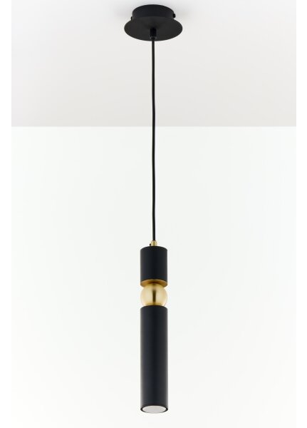 Lustră pe cablu Jupiter 2003 ALAS 1xGU10/10W/230V negru/auriu
