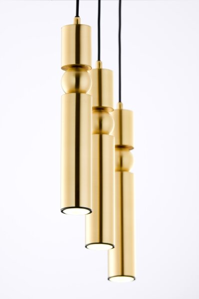 Lustră pe cablu Jupiter 2010 ALAS 3xGU10/10W/230V auriu