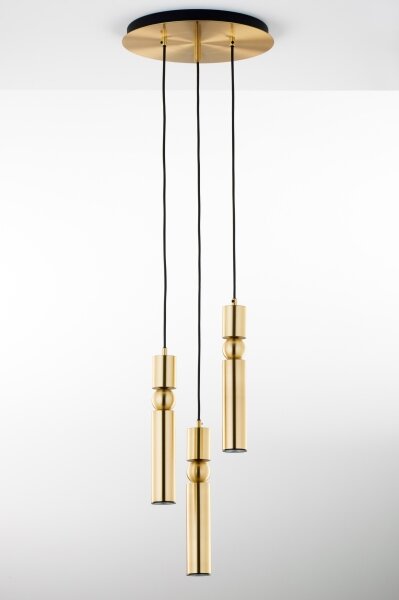 Lustră pe cablu Jupiter 2019 ALAS 3xGU10/10W/230V auriu