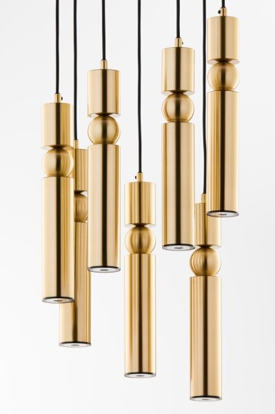 Lustră pe cablu Jupiter 2021 ALAS 7xGU10/10W/230V auriu