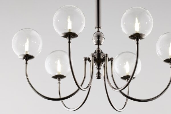 Lustră pe lanț Jupiter 2022 BRILLANTE 6xG9/10W/230V crom lucios