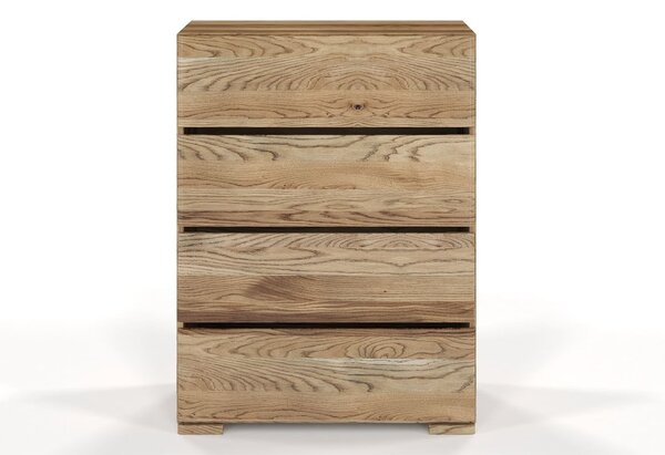 Comodă lemn masiv TerraCraft Stejar 3 Sertare, 80 × 45 × 108 cm - Stejar auriu
